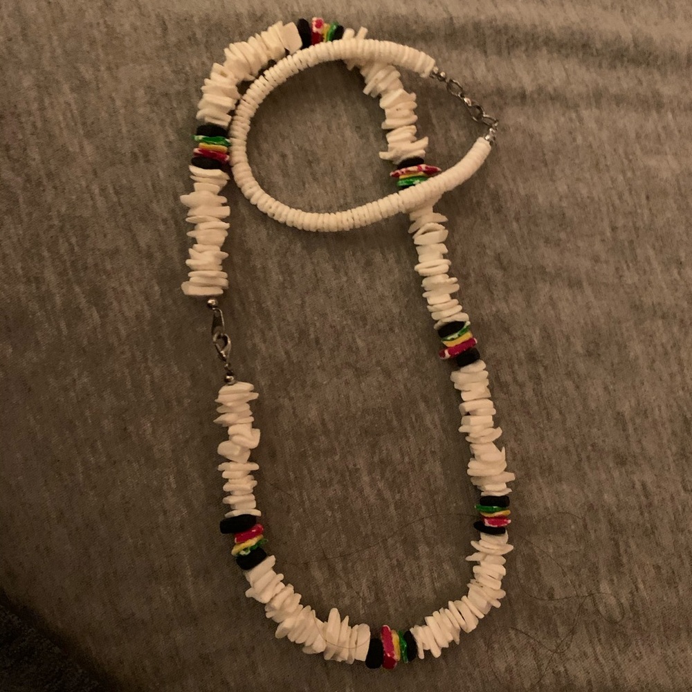 Puka Shell Necklace and Bracelet